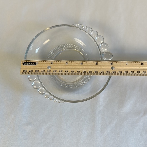 Duncan & Miller Glass Divided Dish in Teardrop Pattern - Picture 13 of 15